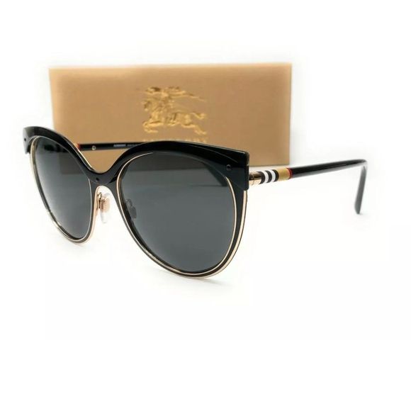 Burberry Women's Light Gold and Grey Sunglasses! - Picture 1 of 4